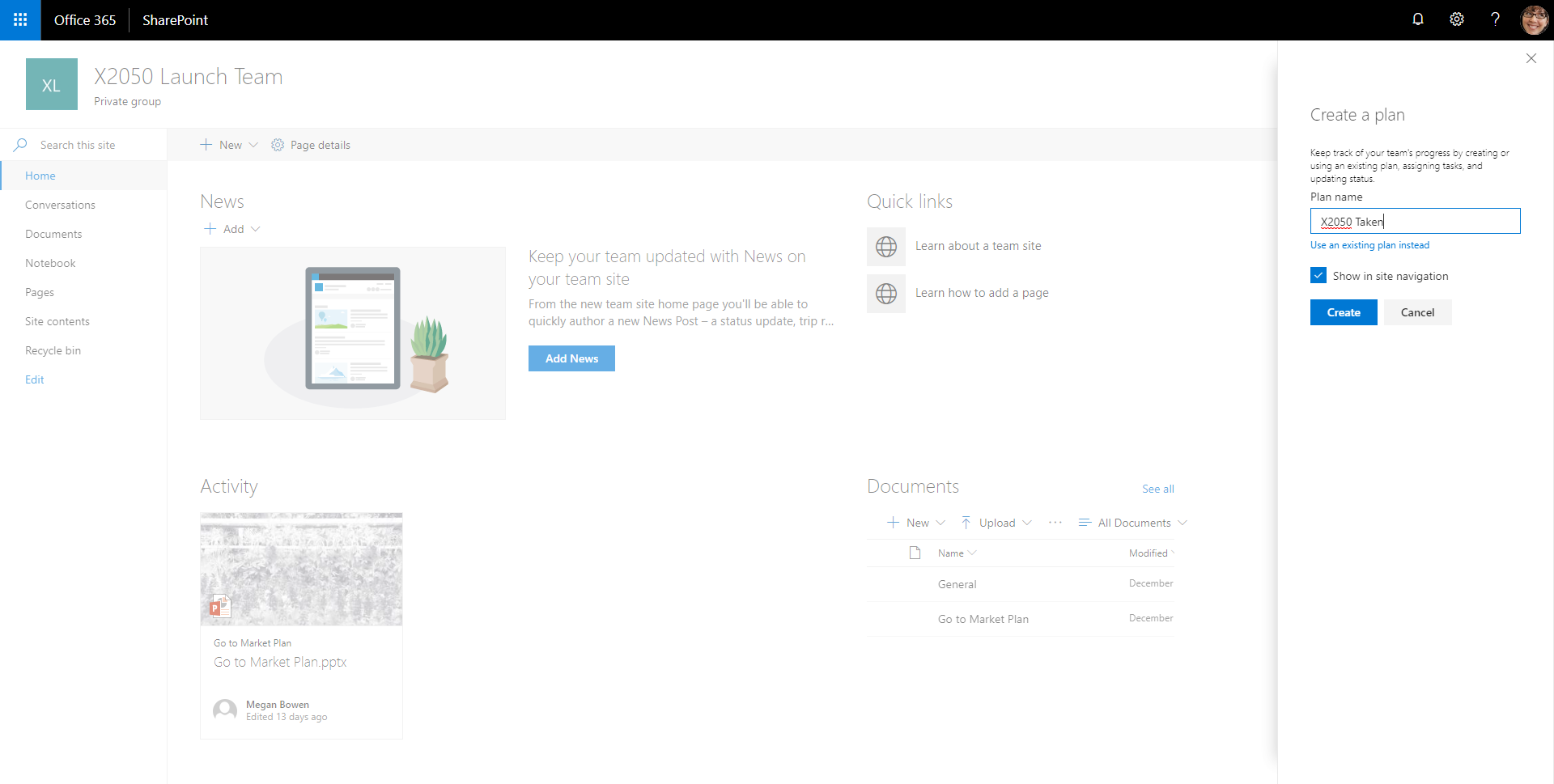 Planner SharePoint Team Sites InSpark Blog Jasper -3